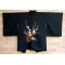 Black Silk Haori with Daffodil