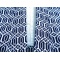 Vintage Men's Yukata - Dark Blue & White Link Pattern