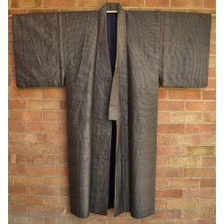 Men's Vintage Japanese Brown Silk Kimono