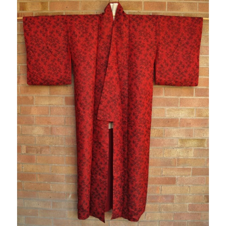 Red Vintage Japanese Kimono