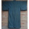 Men's Antique Japanese Dark Blue Silk Kimono