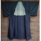 Men's Antique Japanese Dark Blue Silk Kimono