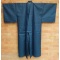Men's Dark Blue Unlined Kimono