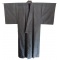 Men's Antique Grey Silk Japanese Kimono