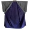Men's Antique Grey Silk Japanese Kimono