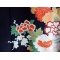 Japanese Tomesode Kimono - Cranes and Flowers