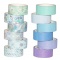 Washi Tape Rolls in Blue and Silver Theme